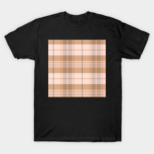 Light Academia Aesthetic Arable 2 Hand Drawn Textured Plaid Pattern T-Shirt